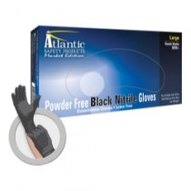Market Edition XLarge Black PF Nitrile Gloves