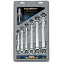 Gearwrench WRENCH RATCHETING DBLE BOX END SET MET 6 PC GEARWR