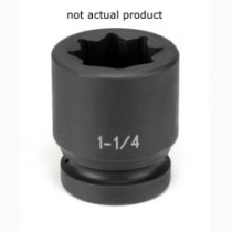 SOC 1-3/4 1"D IMP 8PT BLK