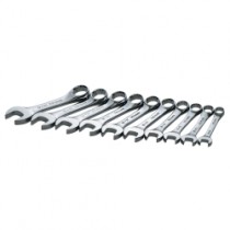 10PC STUBBY METRIC WRENCH SET 10MM-19MM