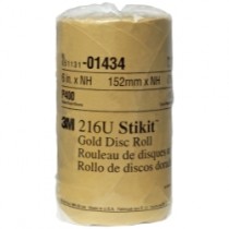 GOLD DISC ROLLS STIKIT P400 6IN 175/ROLL