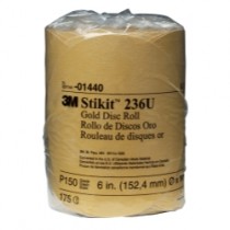 GOLD DISC ROLLS STIKIT P150 6IN 175/ROLL