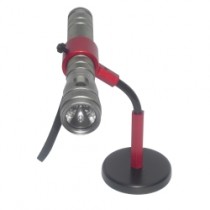 Red Anodized Flex Flashlight Grip