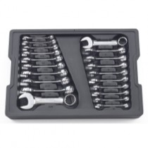 20PC SAE/METRIC STUBBY COMBO WRENCH SET