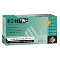 Powder free latex ind grade glove size large