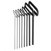 HEX KEY SET 8 PC T-HANDLE 9IN SAE 3/32-1/4IN.