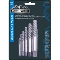 6 Piece Mountain Spiral Extractor Set