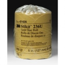GOLD DISC ROLLS STIKIT P80G 6IN 125/ROLL