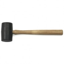 16 oz Rubber Mallet - Wood Hickory Handle