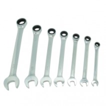 7-piece Fractional Ratcheting Wrench Set