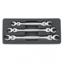 Gearwrench 3 pc Flex Flare Nut Wrench Set- METRIC
