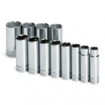 SOCKET SET 1/2IN. DRIVE 12PC SAE DEEP 6 POINT