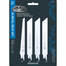 4 Piece Mountain BI-Metal Reciprocating Blade Set