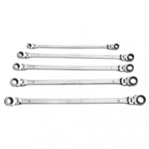 5 PC METRIC FLEXIBLE REVERSIBLE RATCHETING WRENCH