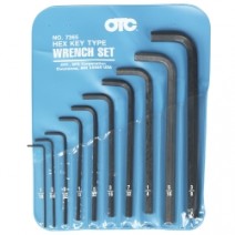 HEX KEY SET 10PC SAE 1/16-3/8IN.