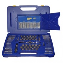 116 PIECE TAP/DIE/DRILL DELUXE SET w/PTS HANDLE