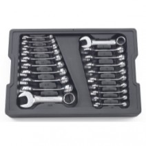 20PC SAE/METRIC STUBBY COMBO WRENCH SET