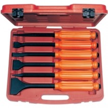 6 PC EXTRA HEAVY DUTY PUCH & CHISEL