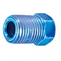 M10 X 1.0 BLUE INVERTED FLARE NUT (4)