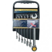 RATCHETING METRIC GEAR WRENCH SET 7PC
