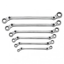 6 Pc Metric Indexing Double Box Rat. Wrench Set