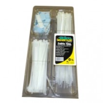 CABLE TIE SPECIALTY PACK W/MOUNTING PADS - NATURAL