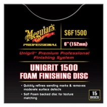 Unigrit 6" P1500 Foam Finishing Disc - 15 pack