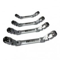 4 Piece Ratcheting Flare Nut Wrench Set-Double Box