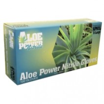 Aloe Power Large Aloe Infused Nitrile Gloves