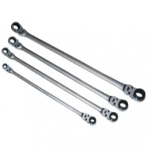 4 PC SAE FLEXIBLE REVERSIBLE RATCHETING WRENCH