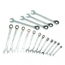 16-piece Metric Ratcheting Reversible Wrench Set