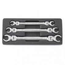 Gearwrench 3 pc Flex Flare Nut Wrench Set- SAE