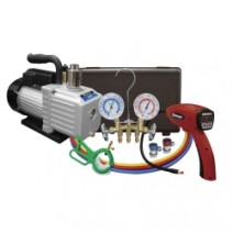 A/C KIT with 3cfm pump, leak detector, gauge set