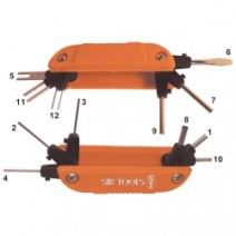 FOLD UP WIRE TERMINAL EXTRACTOR KIT WITH 12 BARBS