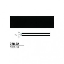 STRIPING TAPE--BLACK 3/16" DOUBLE 150' ROLL