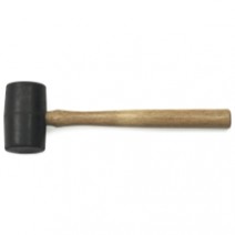 16 oz Rubber Mallet - Wood Hickory Handle
