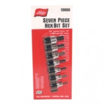SOCKET HEX BIT SET 3/8IN. DR 7PC SAE 1/8 TO 3/8IN 