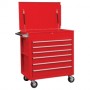 Full Drawer Professional Duty Cart-Red