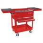 Compact Slide Top Utility Cart Red